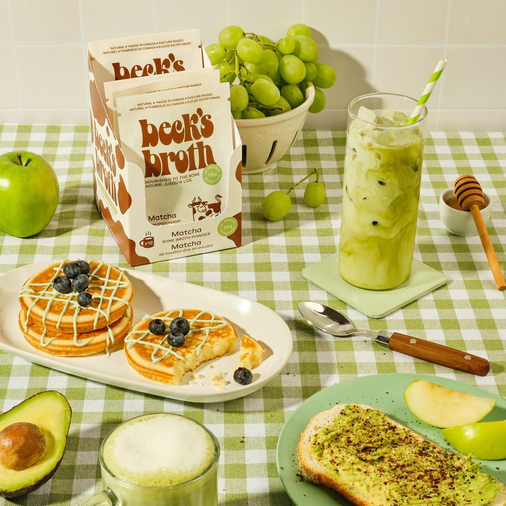 Matcha - 12 Pack Carton - Beck's Broth - 