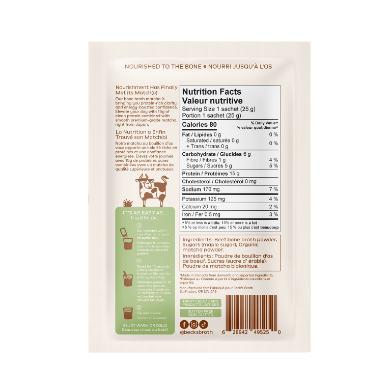 Matcha - 12 Pack Carton - Beck's Broth - 