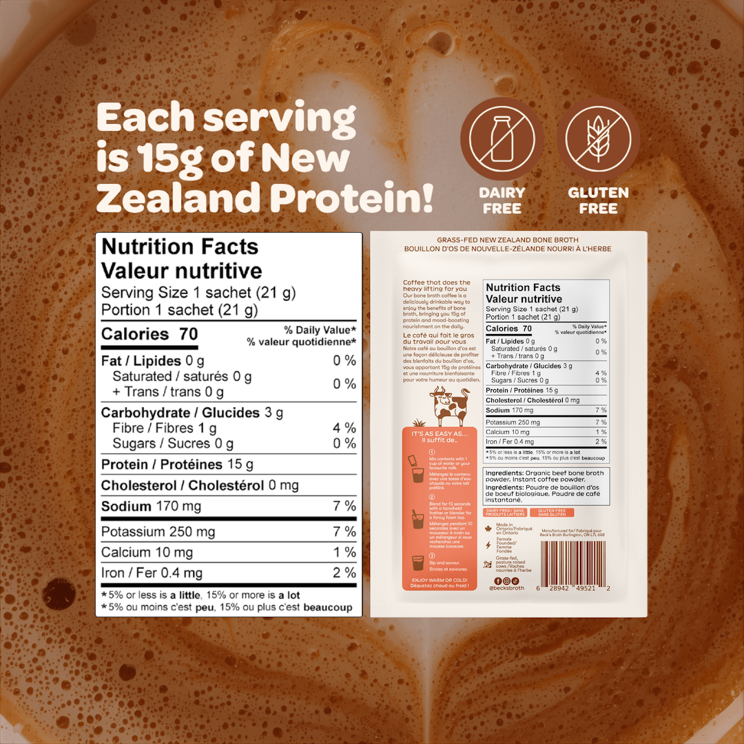 Protein Instant Coffee - Beck's Broth - 