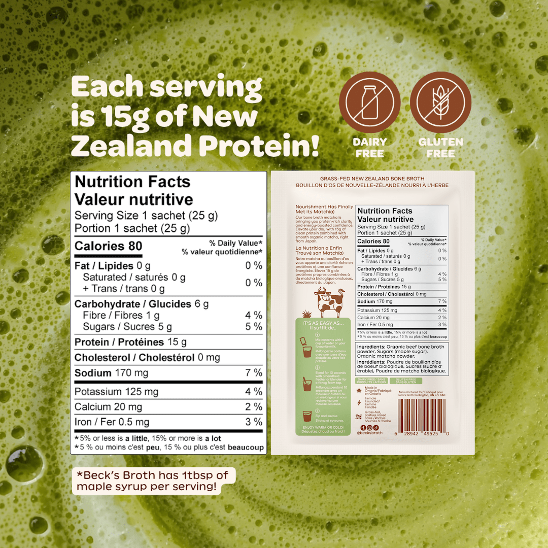 Protein Matcha Latte - Beck's Broth - 
