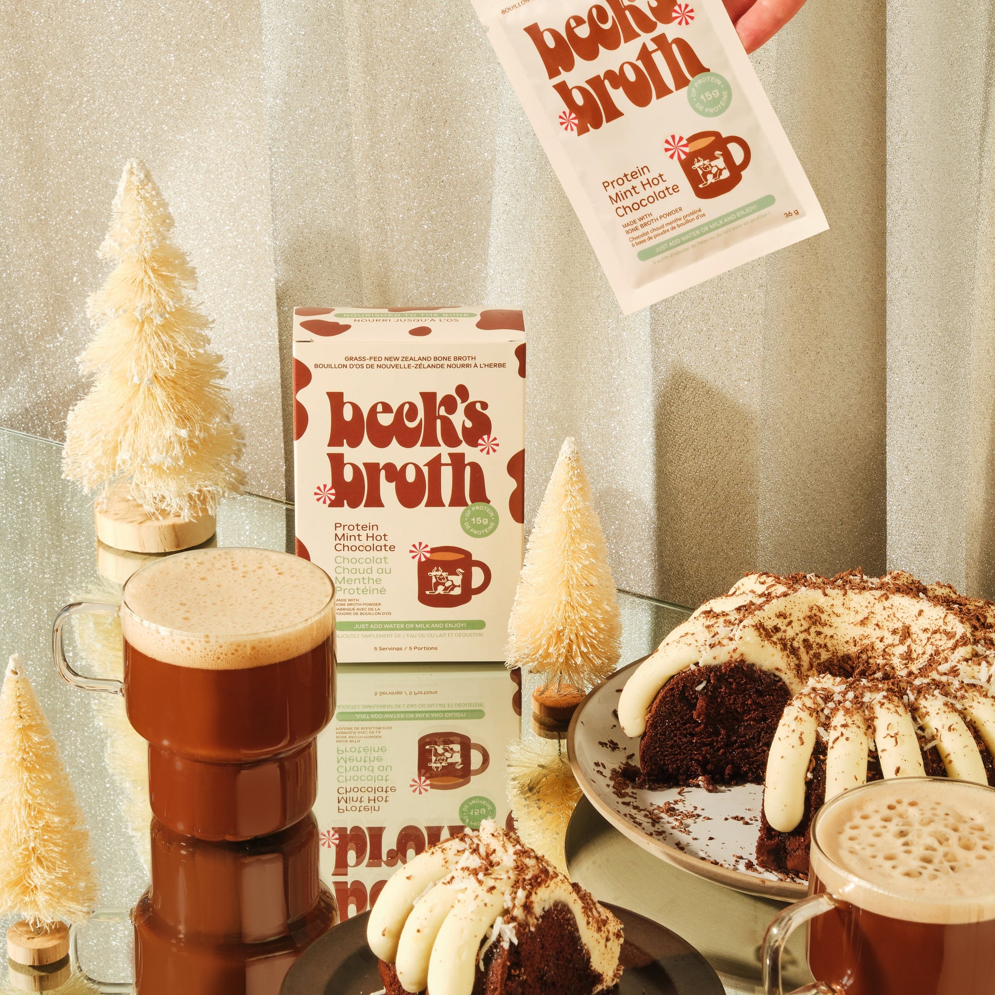 Protein Mint Hot Chocolate - Beck's Broth - 